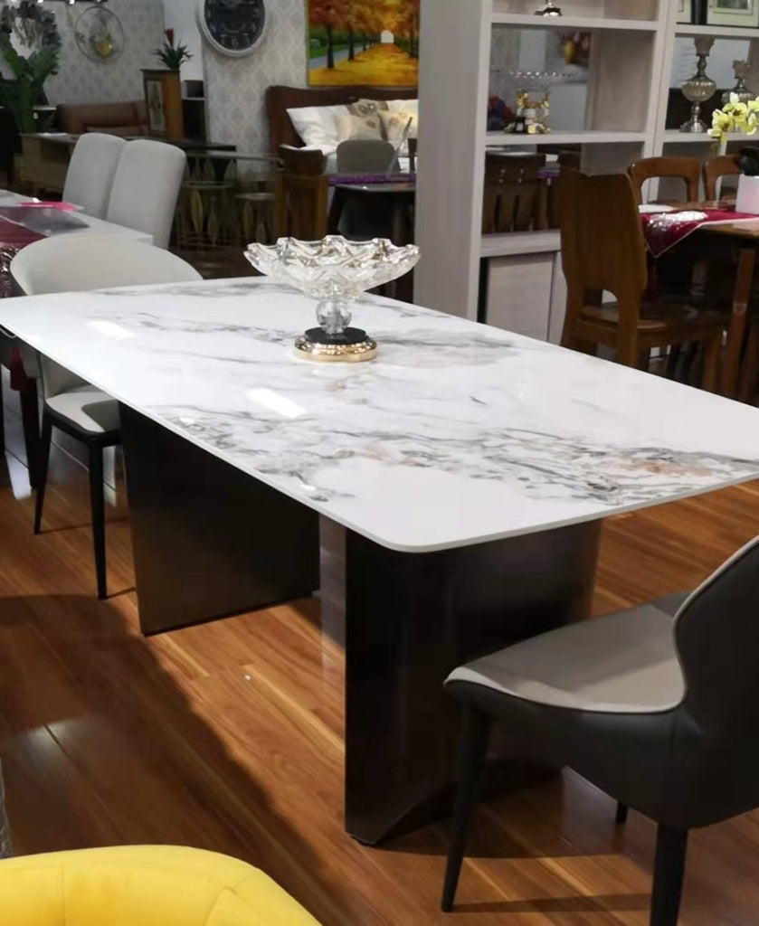 Liana Stone Dining Table - Living Design Furniture