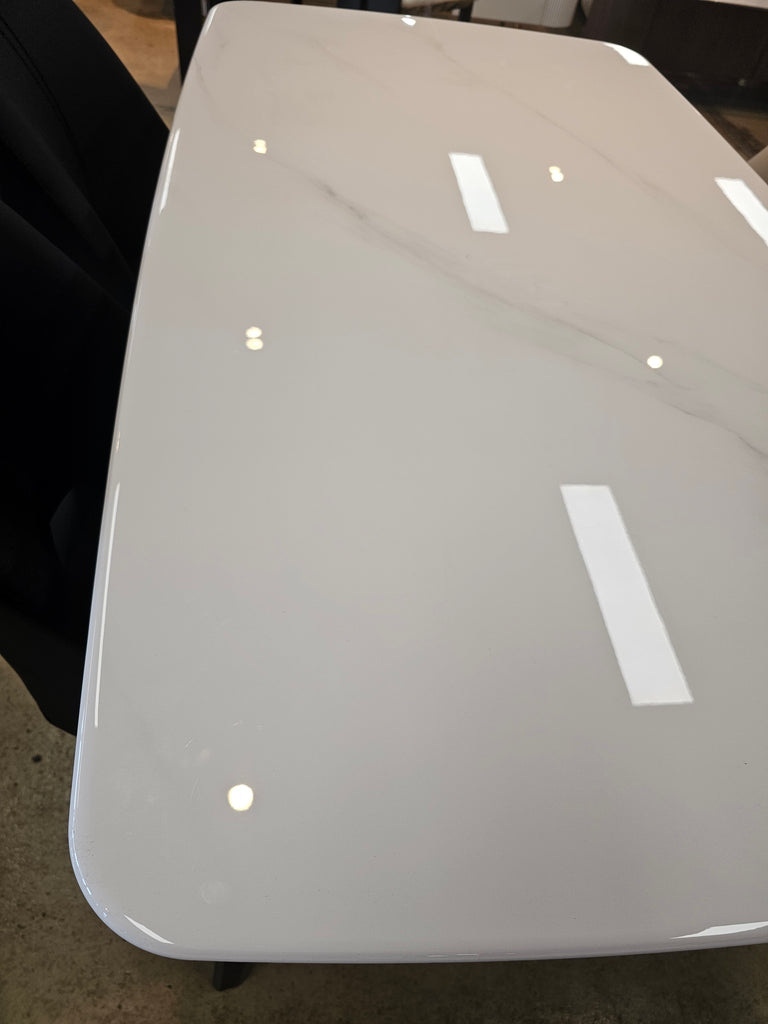 Living Design Miami White Stone Table 1400 03
