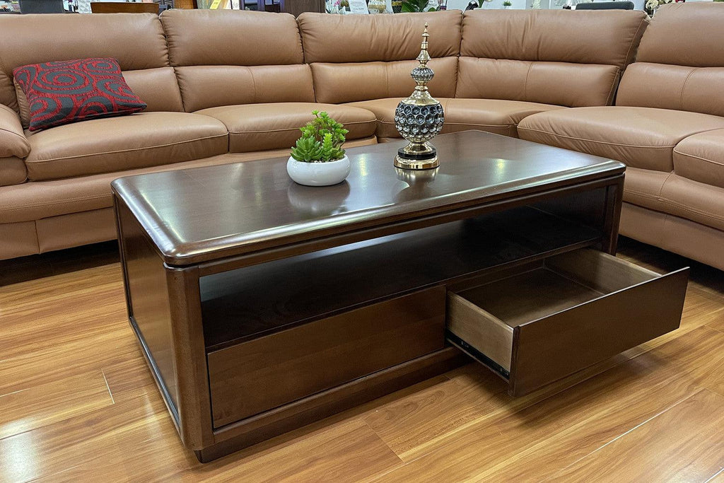 Georgia Hardwood Timber Coffee Table - Living Design Furniture