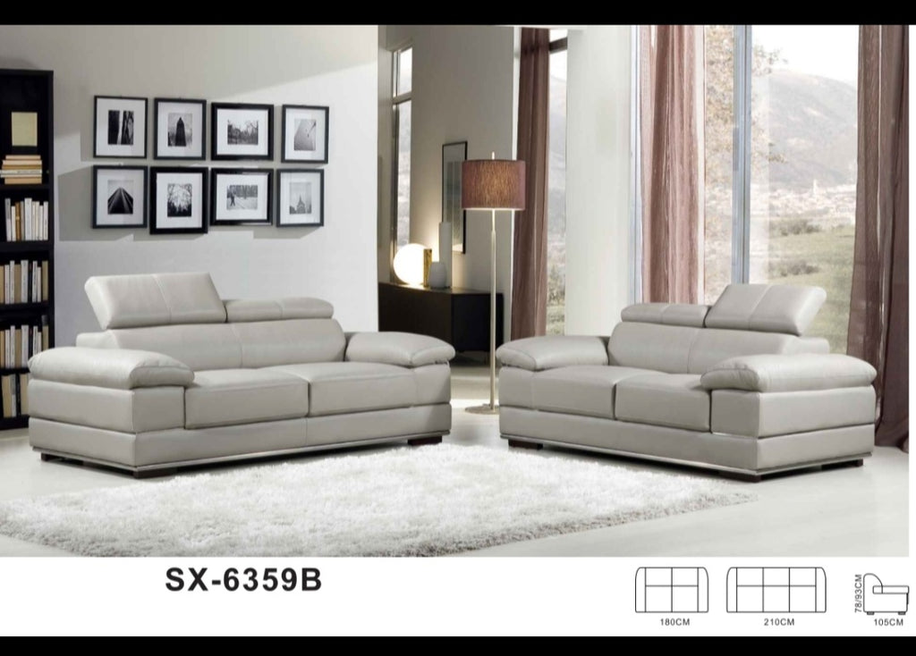 SX6359 Leather Lounge - Living Design Furniture