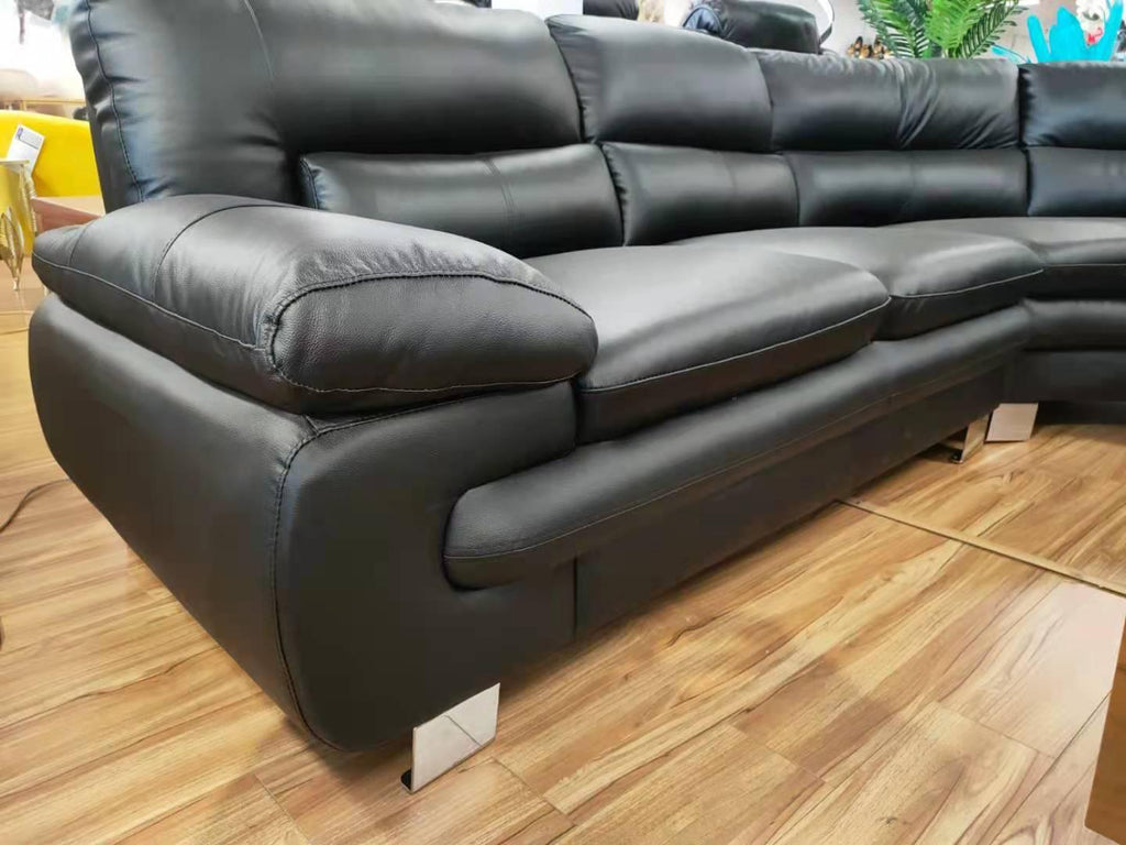 SX6337 Leather Corner Modular lounge - Living Design Furniture
